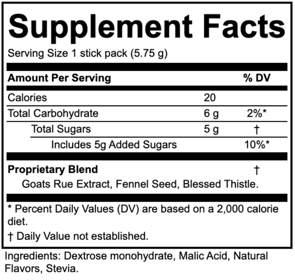 Drink Sampler nutrition facts
