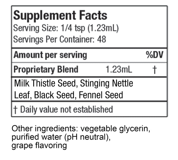 Lady Leche supplement facts