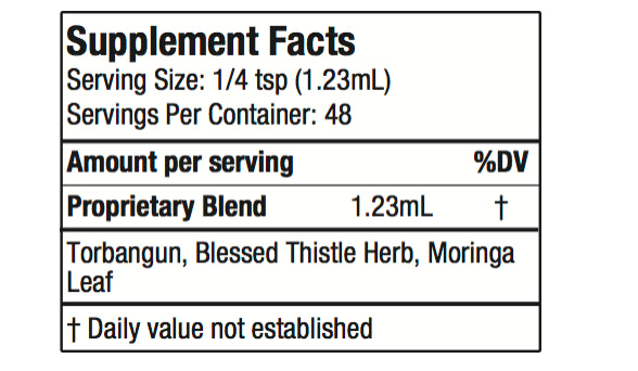 Milk Goddess supplement facts